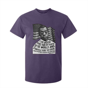 James Baldwin American Patriotic T Shirt For Kid I Love America More Than Any Country American Flag TS02 Purple Print Your Wear