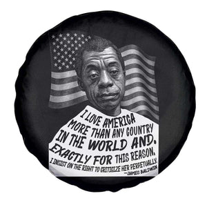 James Baldwin American Patriotic Spare Tire Cover I Love America More Than Any Country American Flag TS02 Print Your Wear
