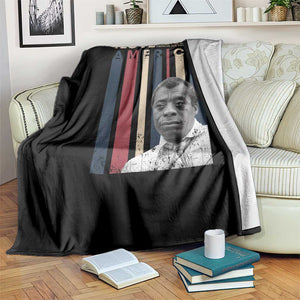 James Baldwin American Patriotic Throw Blanket I Love America More Than Any Country Retro TS02 Print Your Wear
