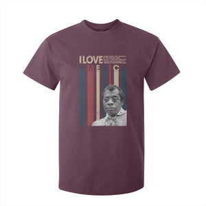 James Baldwin American Patriotic T Shirt For Kid I Love America More Than Any Country Retro TS02 Maroon Print Your Wear