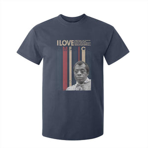 James Baldwin American Patriotic T Shirt For Kid I Love America More Than Any Country Retro TS02 Navy Print Your Wear