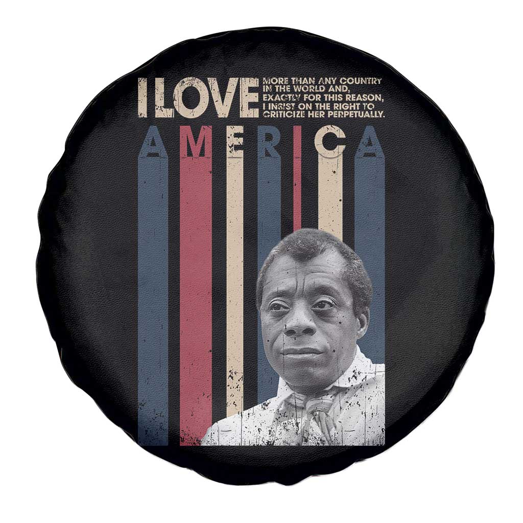 James Baldwin American Patriotic Spare Tire Cover I Love America More Than Any Country Retro TS02 Print Your Wear