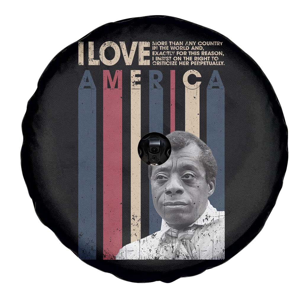 James Baldwin American Patriotic Spare Tire Cover I Love America More Than Any Country Retro TS02 Print Your Wear