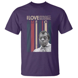 James Baldwin American Patriotic T Shirt I Love America More Than Any Country Retro TS02 Purple Print Your Wear