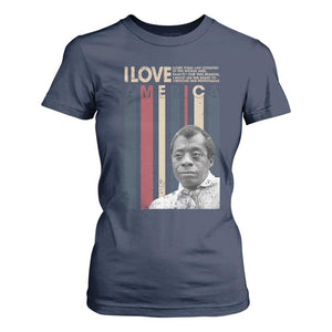 James Baldwin American Patriotic T Shirt For Women I Love America More Than Any Country Retro TS02 Navy Print Your Wear