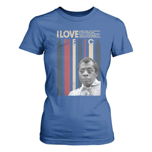 James Baldwin American Patriotic T Shirt For Women I Love America More Than Any Country Retro TS02 Royal Blue Print Your Wear