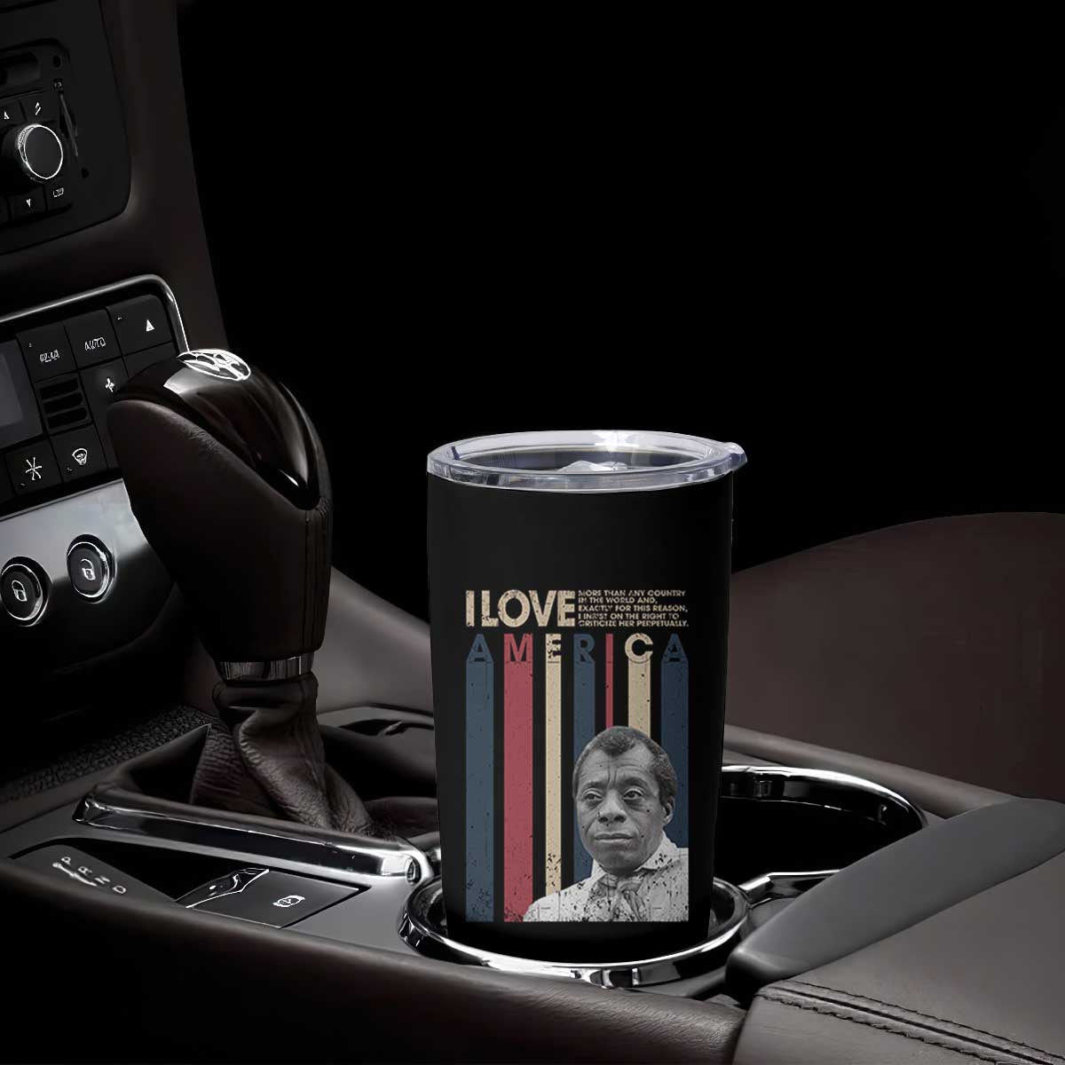 James Baldwin American Patriotic Tumbler Cup I Love America More Than Any Country Retro TS02 Print Your Wear