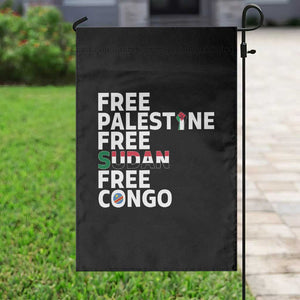 Free Palestine Sudan Congo Garden Flag Human Rights Activist Justice and Solidarity TS02 Print Your Wear