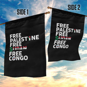 Free Palestine Sudan Congo Garden Flag Human Rights Activist Justice and Solidarity TS02 Print Your Wear