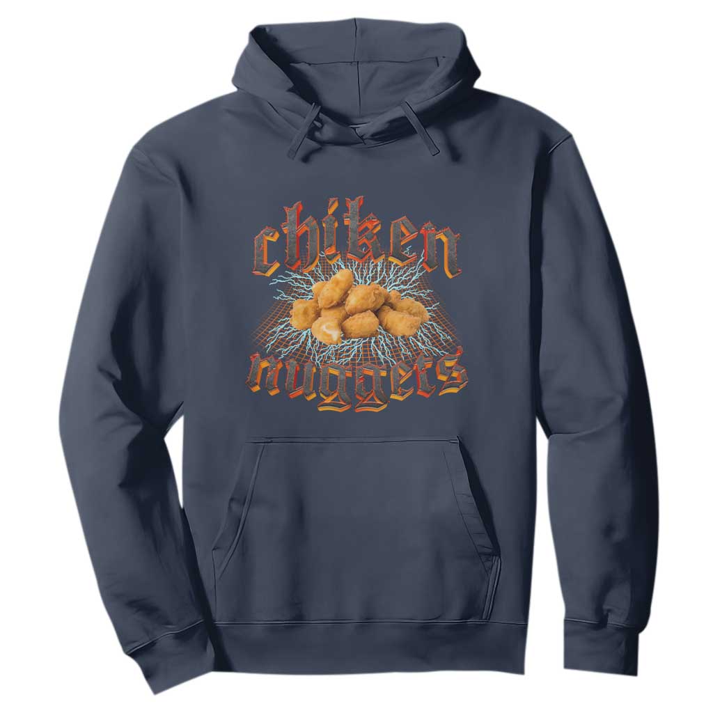 Chicken Nuggets Hoodie Heavy Metal World Tour Hardcore Music TS02 Navy Print Your Wear