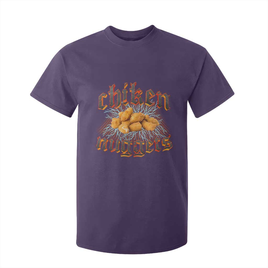 Chicken Nuggets T Shirt For Kid Heavy Metal World Tour Hardcore Music TS02 Purple Print Your Wear