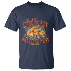 Chicken Nuggets T Shirt Heavy Metal World Tour Hardcore Music TS02 Navy Print Your Wear