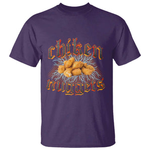 Chicken Nuggets T Shirt Heavy Metal World Tour Hardcore Music TS02 Purple Print Your Wear
