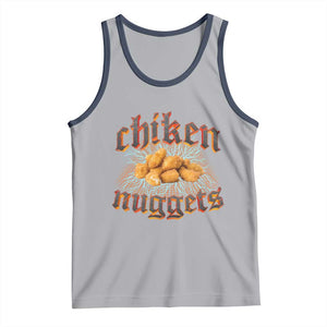 Chicken Nuggets Tank Top Heavy Metal World Tour Hardcore Music TS02 Athletic Heather Navy Print Your Wear
