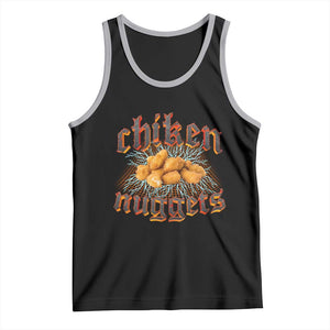 Chicken Nuggets Tank Top Heavy Metal World Tour Hardcore Music TS02 Black Athletic Heather Print Your Wear