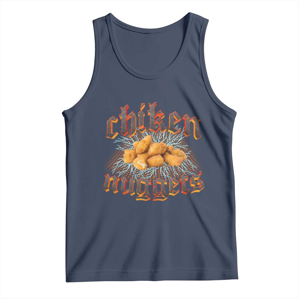 Chicken Nuggets Tank Top Heavy Metal World Tour Hardcore Music TS02 Navy Print Your Wear