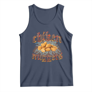 Chicken Nuggets Tank Top Heavy Metal World Tour Hardcore Music TS02 Navy Print Your Wear
