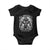 Funny Alpha Wolf Meme Baby Onesie I'll Protect You Kitten Humorous Cringe TS02 Black Print Your Wear