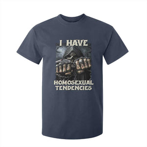 Skeleton Meme T Shirt For Kid I Have Homosexual Tendencies Funny Edgy Hard Cringe TS02 Navy Print Your Wear