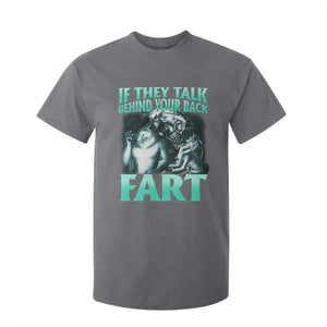 Funny Alpha Wolf Meme T Shirt For Kid If They Talk Behind Your Back Fart Humorous Cringe TS02 Charcoal Print Your Wear