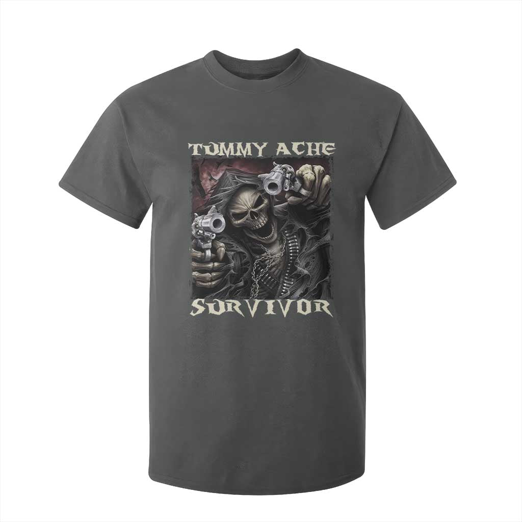 Skeleton Meme T Shirt For Kid Tummy Ache Survivor Funny Cool Edgy Hard Cringe TS02 Dark Heather Print Your Wear