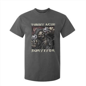 Skeleton Meme T Shirt For Kid Tummy Ache Survivor Funny Cool Edgy Hard Cringe TS02 Dark Heather Print Your Wear