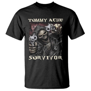 Skeleton Meme T Shirt Tummy Ache Survivor Funny Cool Edgy Hard Cringe TS02 Black Print Your Wear