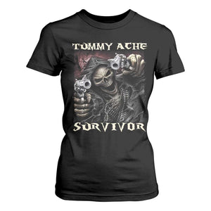 Skeleton Meme T Shirt For Women Tummy Ache Survivor Funny Cool Edgy Hard Cringe TS02 Black Print Your Wear