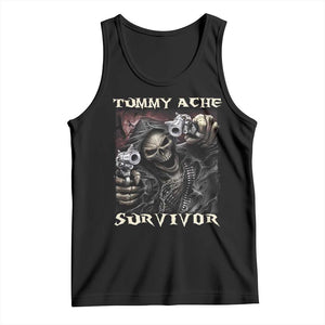 Skeleton Meme Tank Top Tummy Ache Survivor Funny Cool Edgy Hard Cringe TS02 Black Print Your Wear
