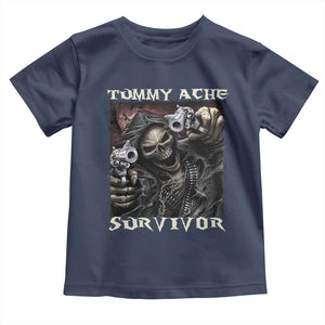 Skeleton Meme Toddler T Shirt Tummy Ache Survivor Funny Cool Edgy Hard Cringe TS02 Navy Print Your Wear