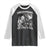 Funny Alpha Wolf Meme Raglan Shirt Hide Your Wife The Alpha Is Here Humorous Cringe TS02 Black White Print Your Wear