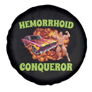 Hemorrhoid Conqueror Spare Tire Cover Funny Oddly Specific Dank Meme Absurd Muscle Car TS02 Print Your Wear