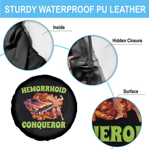 Hemorrhoid Conqueror Spare Tire Cover Funny Oddly Specific Dank Meme Absurd Muscle Car TS02 Print Your Wear