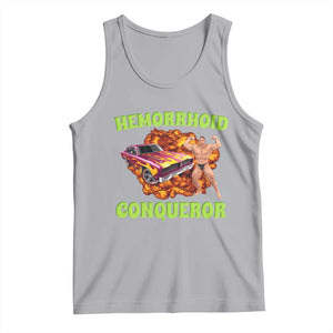 Hemorrhoid Conqueror Tank Top Funny Oddly Specific Dank Meme Absurd Muscle Car TS02 Athletic Heather Print Your Wear