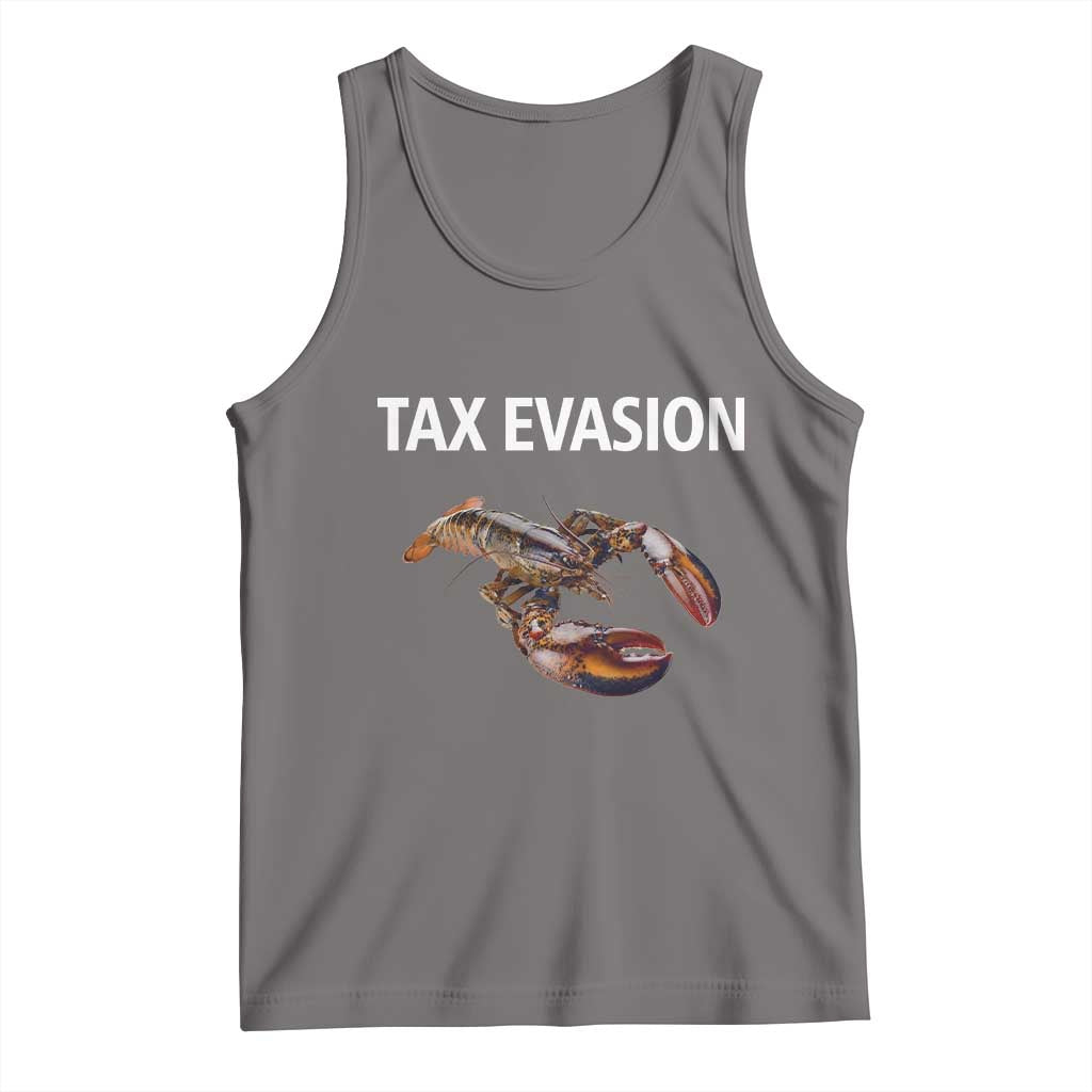 Funny Tax Evasion Lobster Tank Top Sarcasm Oddly Specific Meme TS02 Deep Heather Print Your Wear