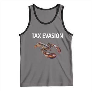 Funny Tax Evasion Lobster Tank Top Sarcasm Oddly Specific Meme TS02 Deep Heather Black Print Your Wear