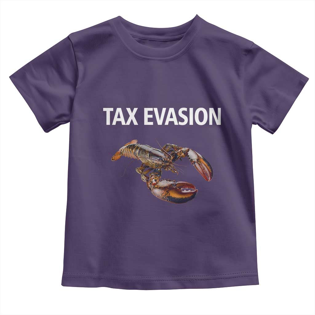 Funny Tax Evasion Lobster Toddler T Shirt Sarcasm Oddly Specific Meme TS02 Purple Print Your Wear