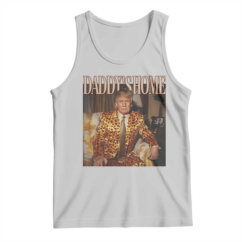 Trump Won 2024 Tank Top Daddy's Home Leopard Funny Gangster TS02 Ash Print Your Wear