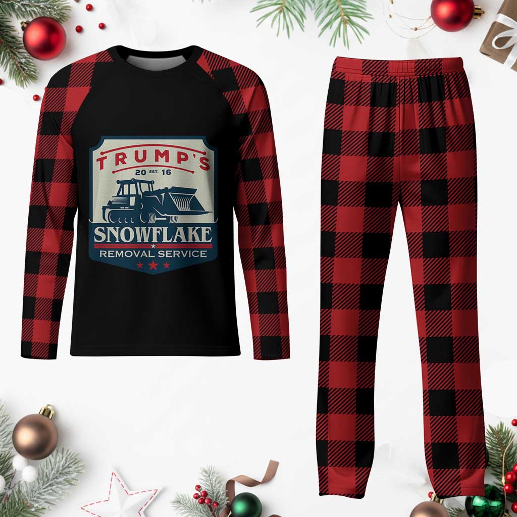 Trump Snowflake Removal Service Plaid Pajama Set Funny Sarcastic Politics TS02 Buffalo Plaid Print Your Wear