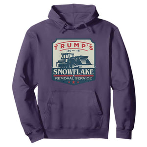 Trump Snowflake Removal Service Hoodie Funny Sarcastic Politics TS02 Purple Print Your Wear