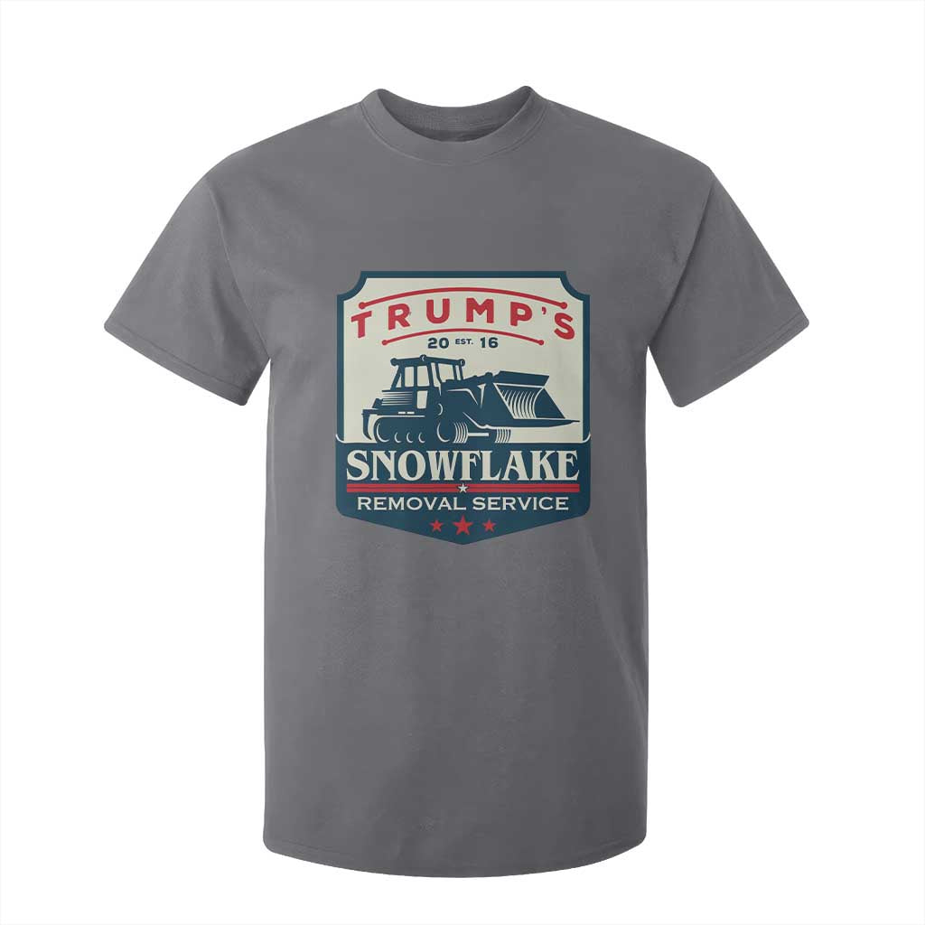Trump Snowflake Removal Service T Shirt For Kid Funny Sarcastic Politics TS02 Charcoal Print Your Wear