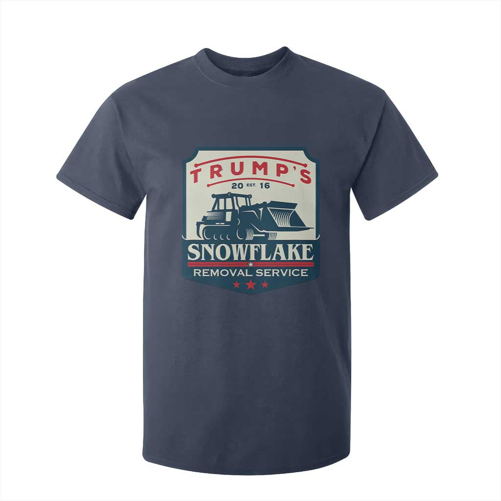 Trump Snowflake Removal Service T Shirt For Kid Funny Sarcastic Politics TS02 Navy Print Your Wear