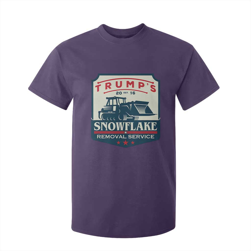 Trump Snowflake Removal Service T Shirt For Kid Funny Sarcastic Politics TS02 Purple Print Your Wear
