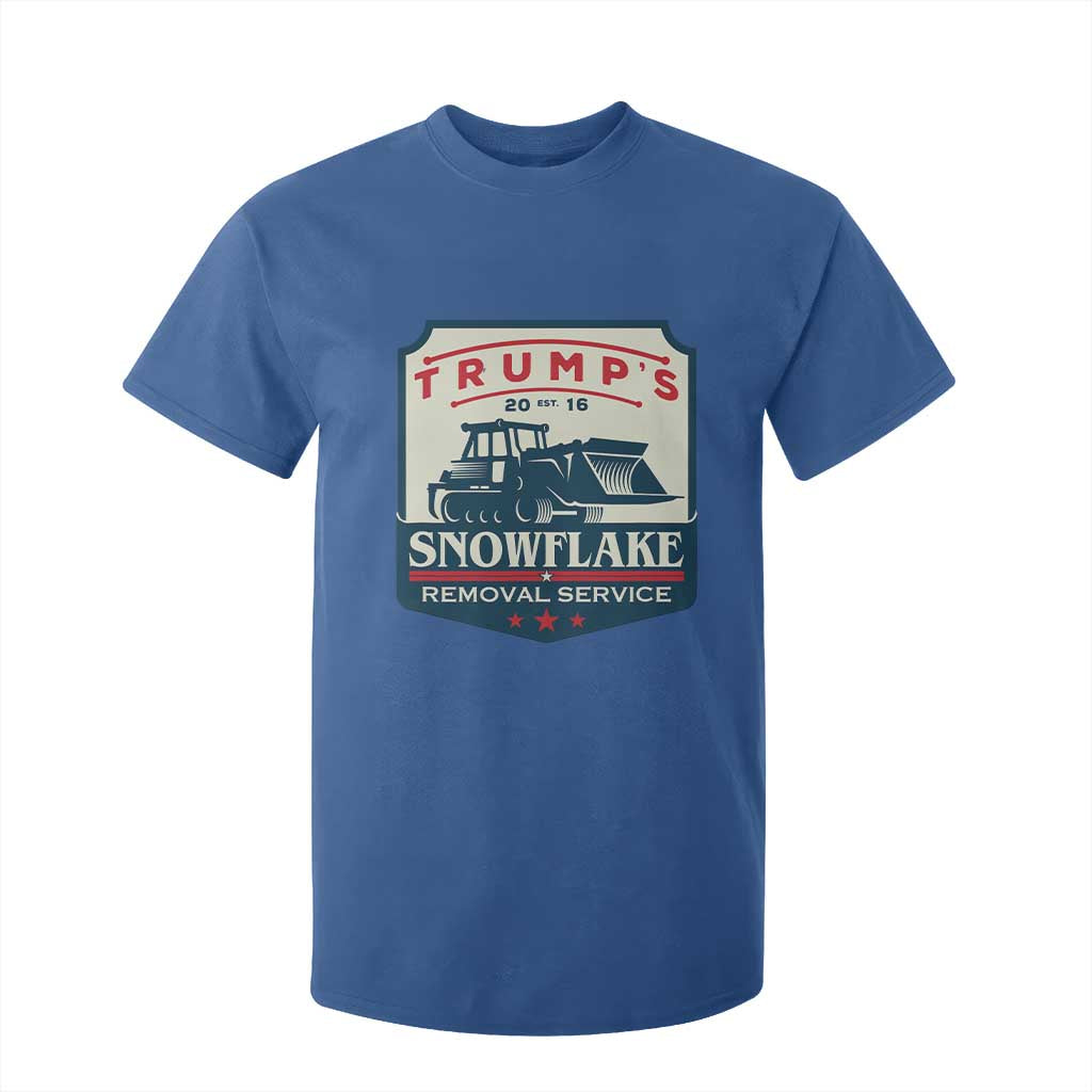 Trump Snowflake Removal Service T Shirt For Kid Funny Sarcastic Politics TS02 Royal Blue Print Your Wear