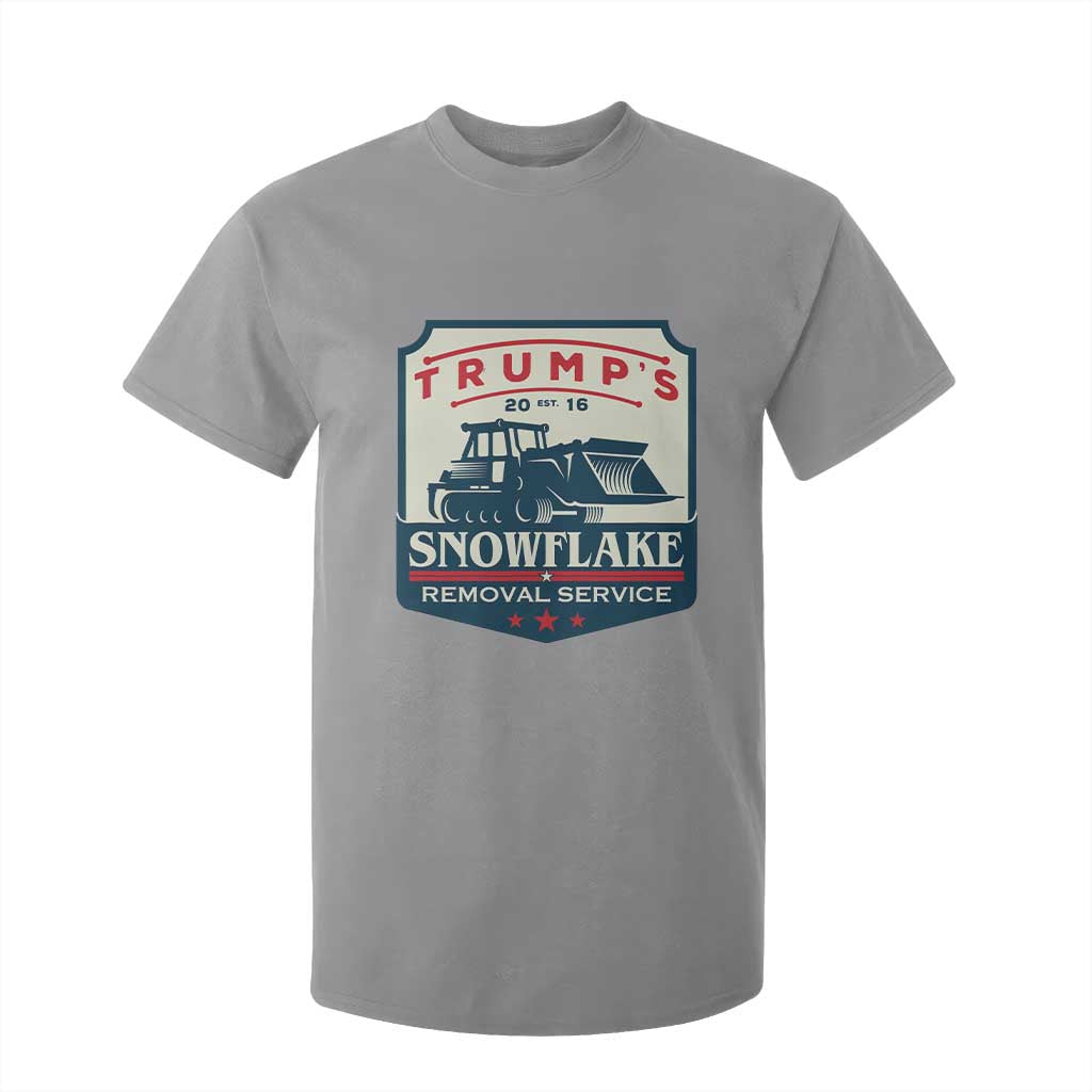Trump Snowflake Removal Service T Shirt For Kid Funny Sarcastic Politics TS02 Sport Gray Print Your Wear