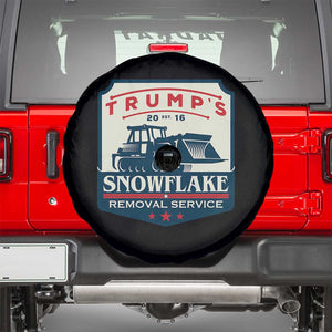 Trump Snowflake Removal Service Spare Tire Cover Funny Sarcastic Politics TS02 Black Print Your Wear
