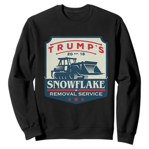 Trump Snowflake Removal Service Sweatshirt Funny Sarcastic Politics TS02 Black Print Your Wear