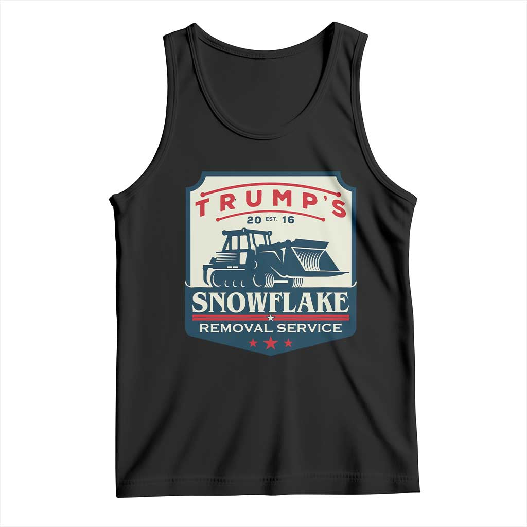 Trump Snowflake Removal Service Tank Top Funny Sarcastic Politics TS02 Black Print Your Wear
