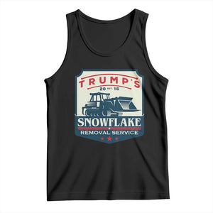 Trump Snowflake Removal Service Tank Top Funny Sarcastic Politics TS02 Black Print Your Wear