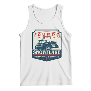 Trump Snowflake Removal Service Tank Top Funny Sarcastic Politics TS02 White Print Your Wear